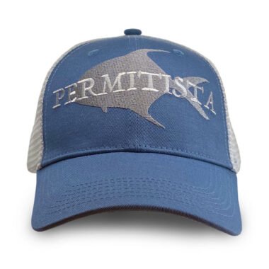 Permit-Ista™ trucker cap - blue/white
